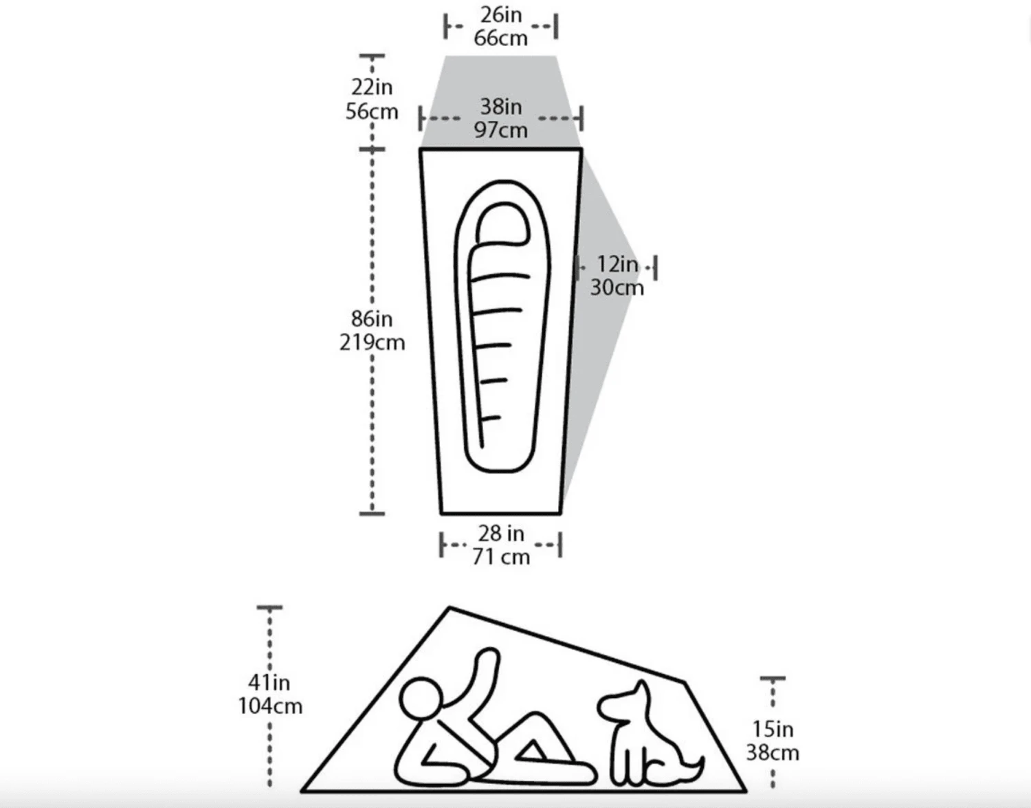 Big Agnes Solo Trail SL1 Ultralight 1 Man Tent - Gold 2 Big Agnes Solo Trail SL1 Ultralight 1 Man Tent - Gold - Image 2