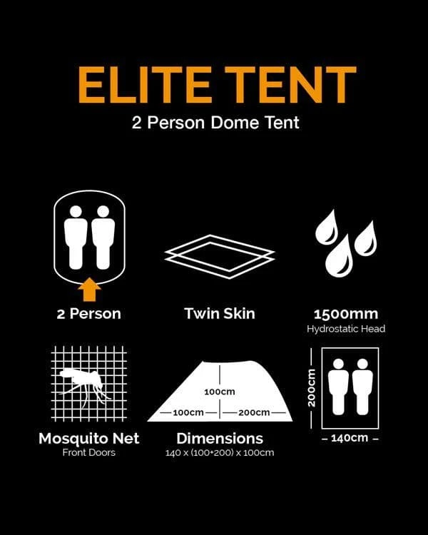 Kombat UK Elite 2 Man Twin Skin Tent - BTP 4 Kombat UK Elite 2 Man Twin Skin Tent - BTP - Image 4