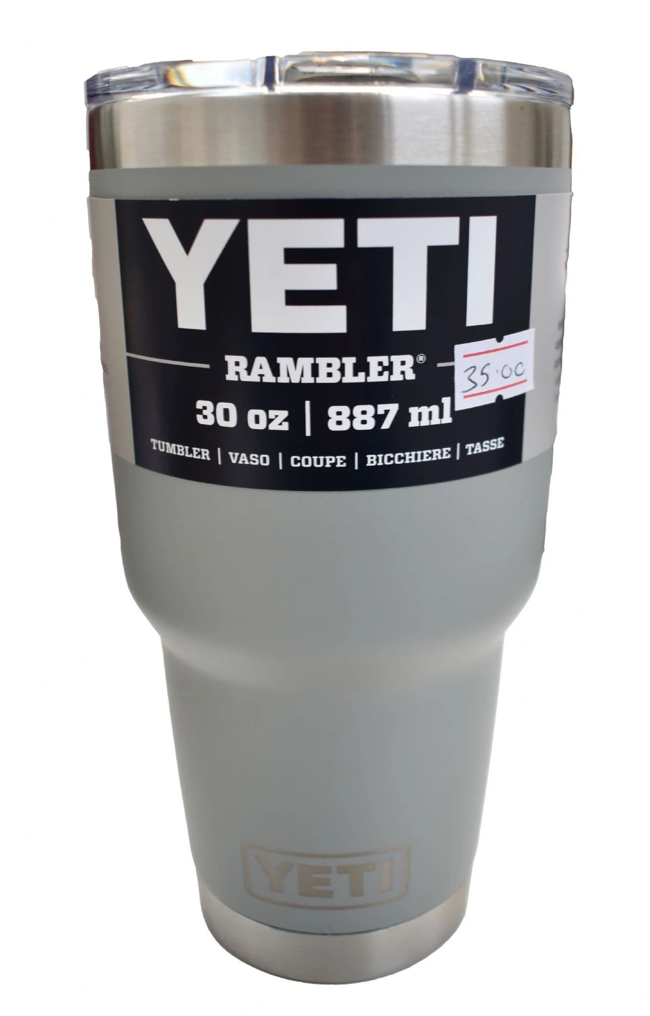 YETI Rambler 30oz / 887ml Tumbler - Granite Grey 1 YETI Rambler 30oz / 887ml Tumbler - Granite Grey