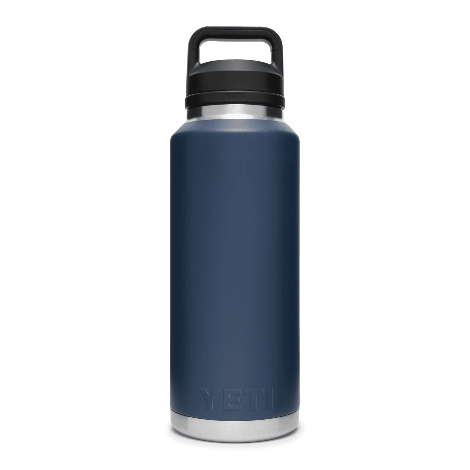 YETI Rambler 46oz / 1.4L Bottle With Chug Cap - Navy 2 YETI Rambler 46oz / 1.4L Bottle With Chug Cap - Navy - Image 2