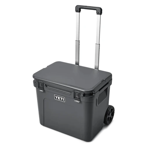 YETI Roadie 60 Wheeled Cool Box - Charcoal -Venture Camp yeti roadie 60 wheeled cool box charcoal 69282 p